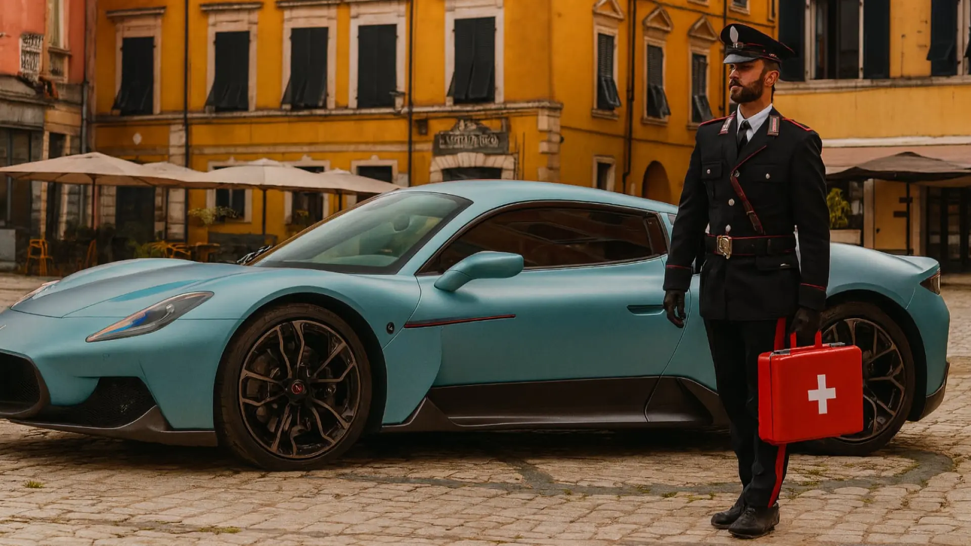 Maserati MC20 des Carabinieri : transport d'organes à 325 km/h en Italie