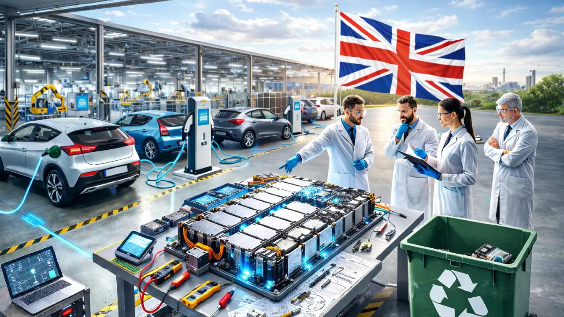 Graphique montrant 95% de capacité conservée par les batteries de voitures électriques après plusieurs années d'utilisation