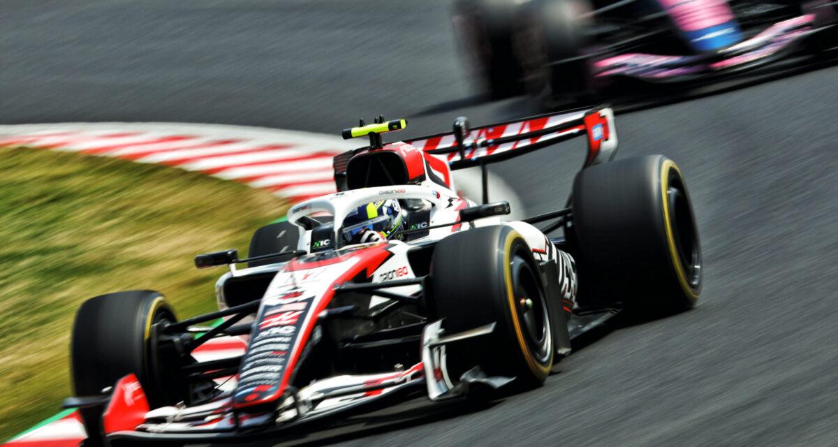 Accident de la Haas d'Oliver Bearman sur le circuit de Suzuka lors du Grand Prix du Japon de F1