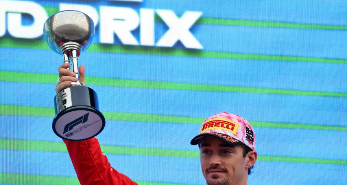 Charles Leclerc au volant de sa Ferrari lors du Grand Prix du Japon 2023 à Suzuka