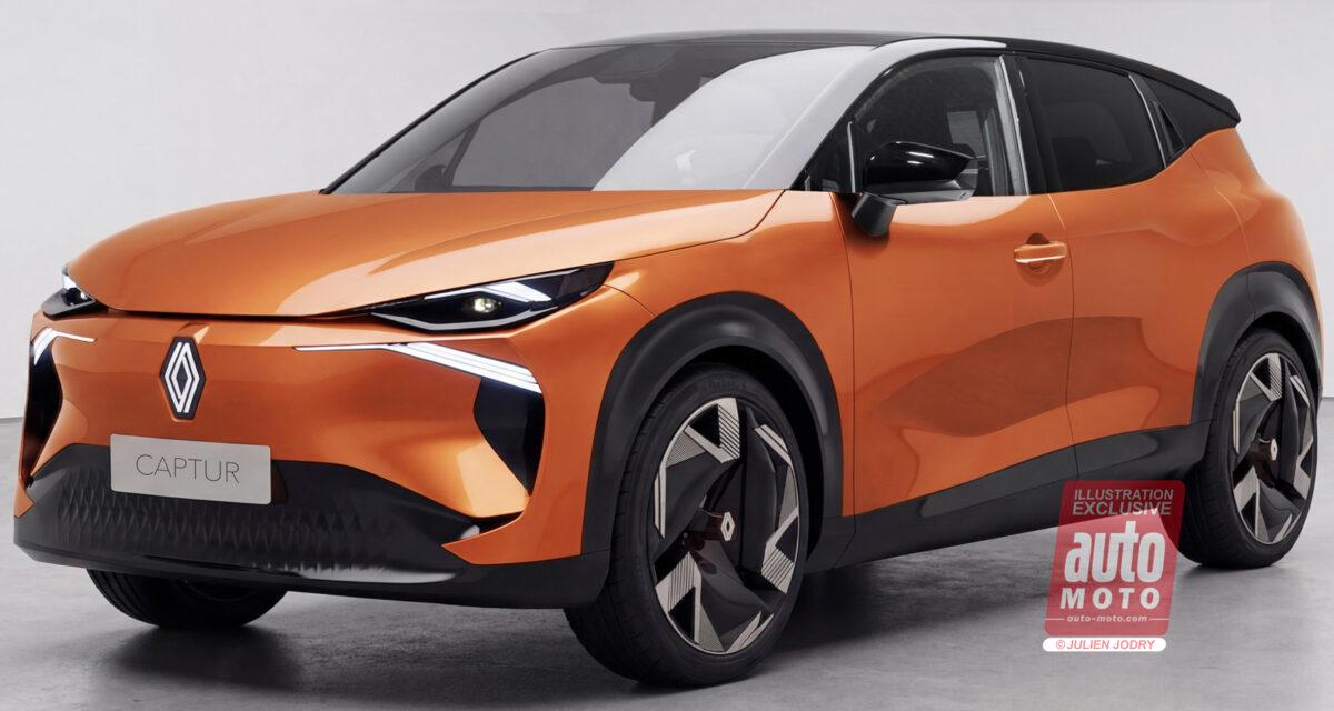 Renault Captur 2027, vue d'artiste du futur SUV urbain de troisième génération