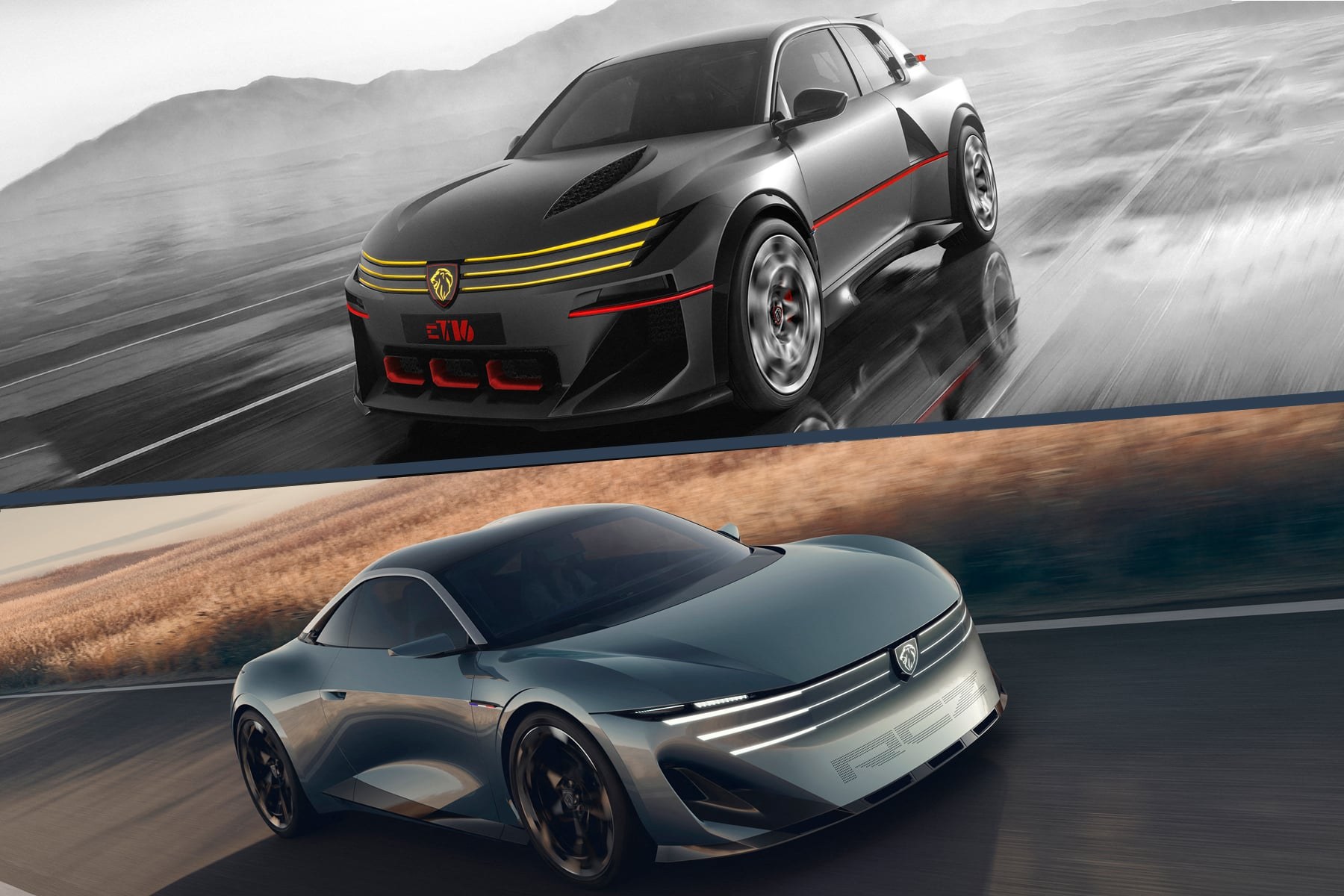 Peugeot frappe fort au Mondial de l'Auto avec deux concepts électriques spectaculaires